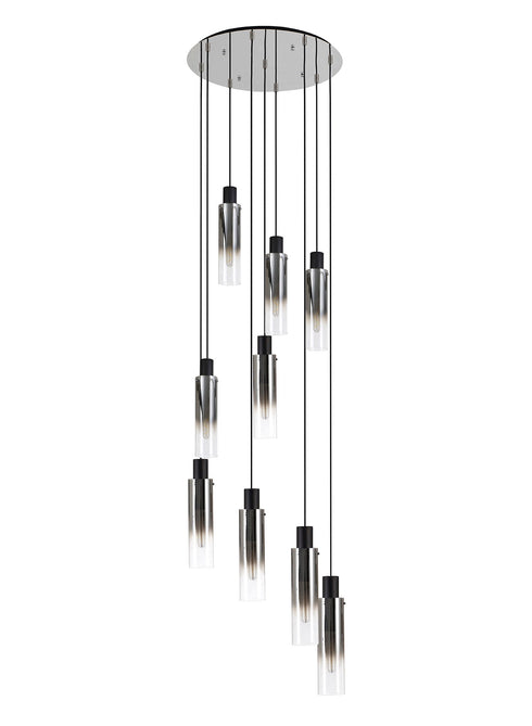 Brooks Slim Round Pendant 9 Light